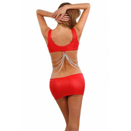 Votre Loveshop à Bierne (53) Robe Wetlook Rouge