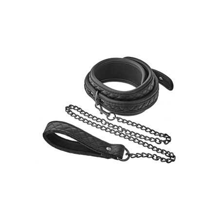 Votre Loveshop à Bierne (53) Collier Laisse Noir
