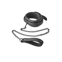 Votre Loveshop à Bierne (53) Collier Laisse Noir