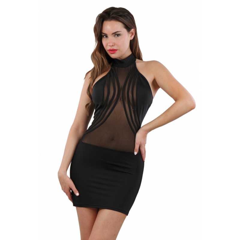 Votre Loveshop à Bierne (53) Robe Noire Moulante