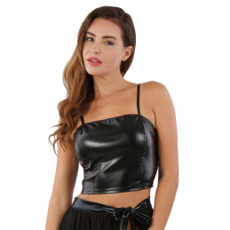 Votre Loveshop à Bierne (53) Top Simili Cuir Zip Votre Loveshop à Bierne (53) Top Simili Cuir Zip