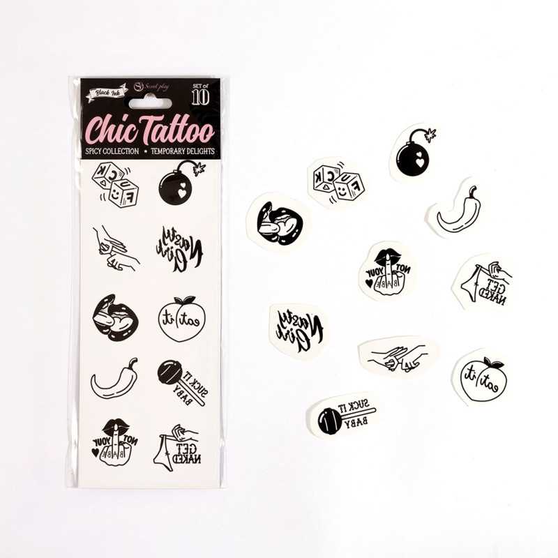 Votre Loveshop à Bierne (53) Set 10 tatoos Spicy
