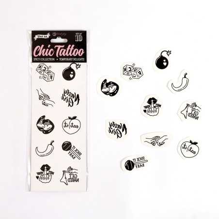 Votre Loveshop à Bierne (53) Set 10 tatoos Spicy