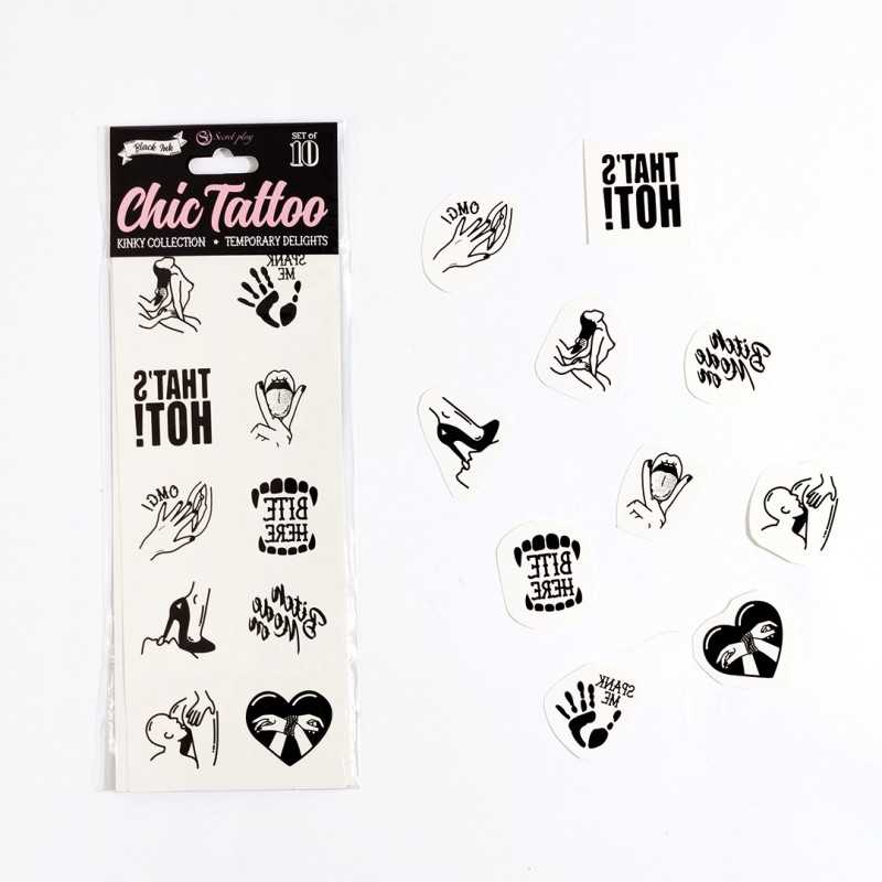 Votre Loveshop à Bierne (53) Set 10 tatoos Kinky
